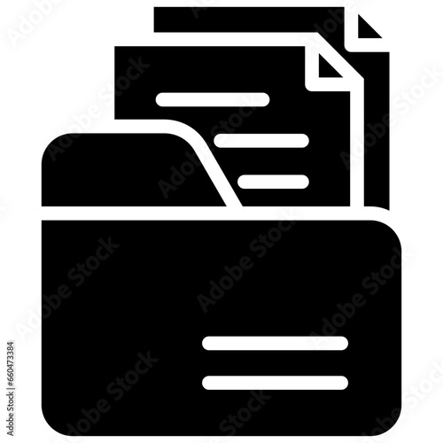 Folder Glyph Icon