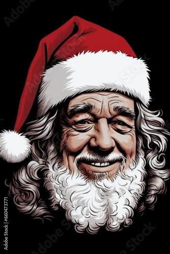 Santa claus portrait xmas.