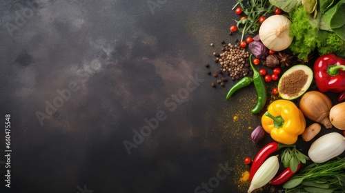 Organic vegetables and herb...