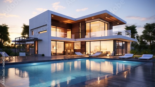 Modern house design rendere...