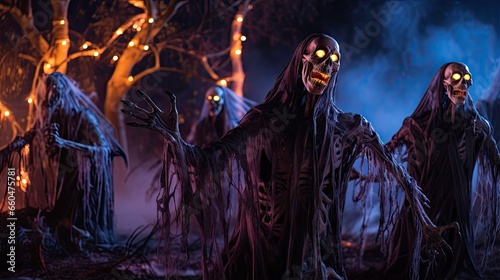 Spooky Halloween night deco...