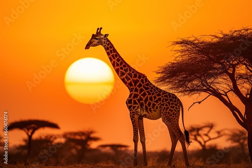 Giraffe Silhouette © Zaleman