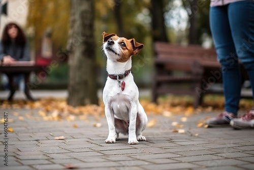 Cute little dog jack russell terrier