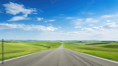 Vast prairie landscape with...