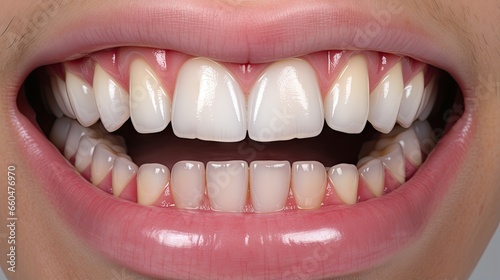The dental tech created removable prosthetics for the patient s new smile