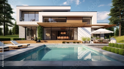 Modern house design rendere...
