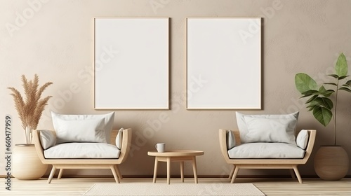 Warm beige tones 3D render ...