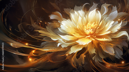 flor dourada magica 
