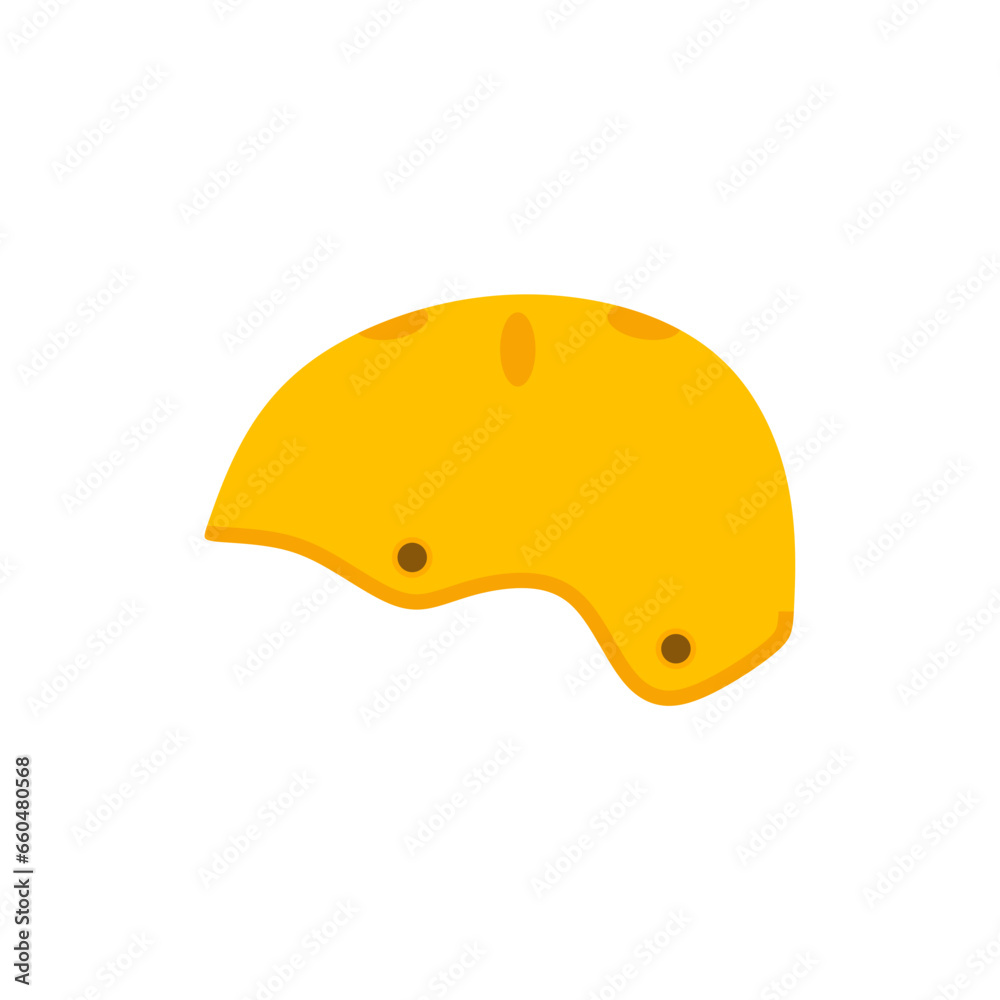 skateboard helmet flat design vector illustration. skate helm design