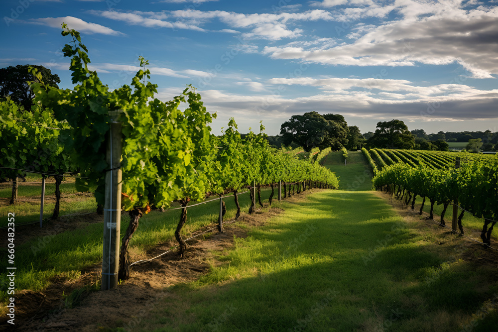 Fototapeta premium vineyard in region country