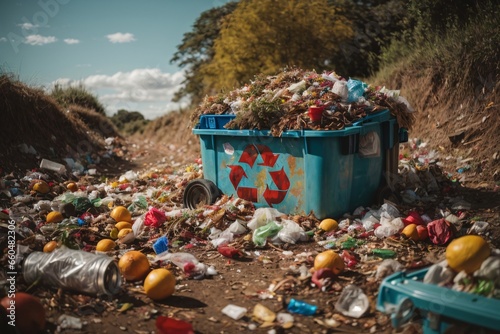 Environmental preservation and resource recovery through sorting plastic waste at recycling centers for sustainable waste management. Generative Ai.