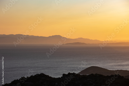 tramonto a Villasimius, Sardegna