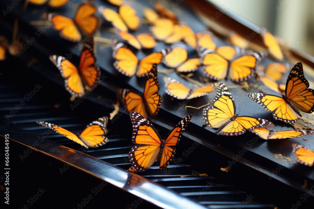 Piano and butterfly Piano and butterfly