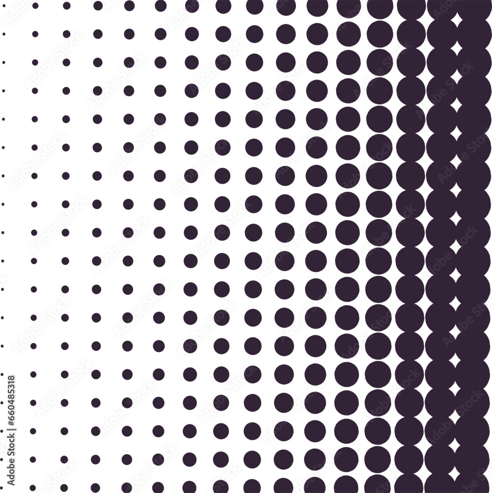 A screentone or halftone consists of circles that increase in size. A screentone or halftone consists of circles that increase in size.