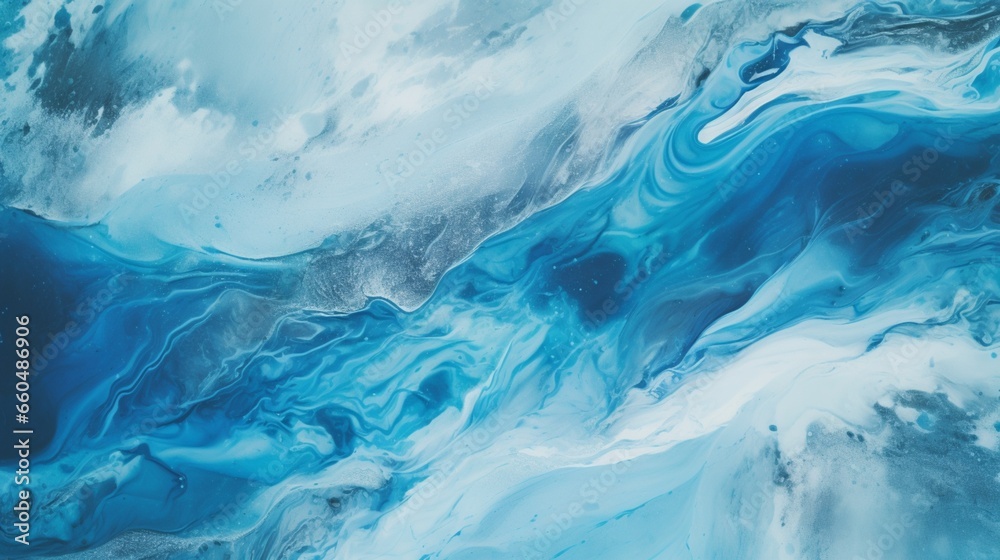 a river of ice from above. aerial image of rivers emerging from Icelandic glaciers. Mother nature has created stunning works of art in Iceland. high-quality photo for a wallpaper background