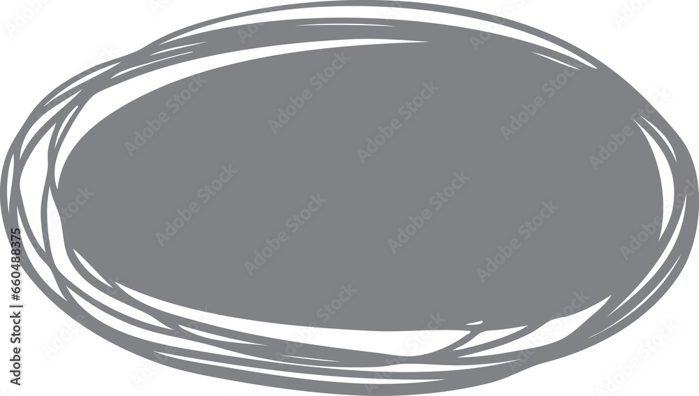 Circle line. Hand drawn