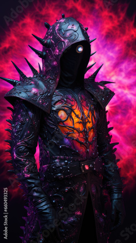 demonic alien monster evil horror halloween warrior - by generative ai