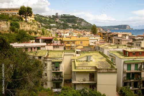 Bagnoli popular coastal tourist district of the city of Naples near Fuorigrotta and Pozzuoli. Bagnoli is part of the Campi Flegrei for its volcanic nature due to Vesuvius with frequent earthquakes  photo