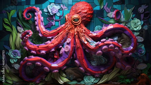 spirit animal octopus shamanism - by generative ai