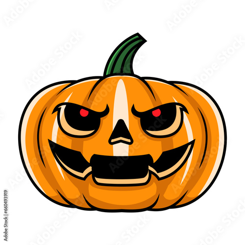 Halloween pumpkin cartoon design
