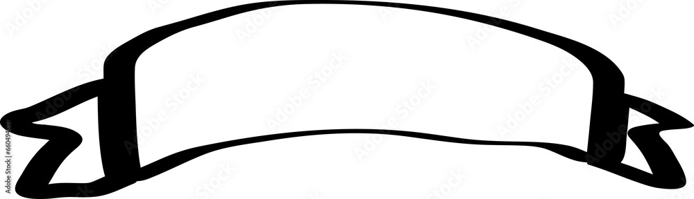 Ribbon and banner Ribbon and banner
