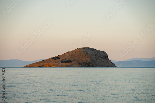 Small island in the Mediterranean Sea. photo