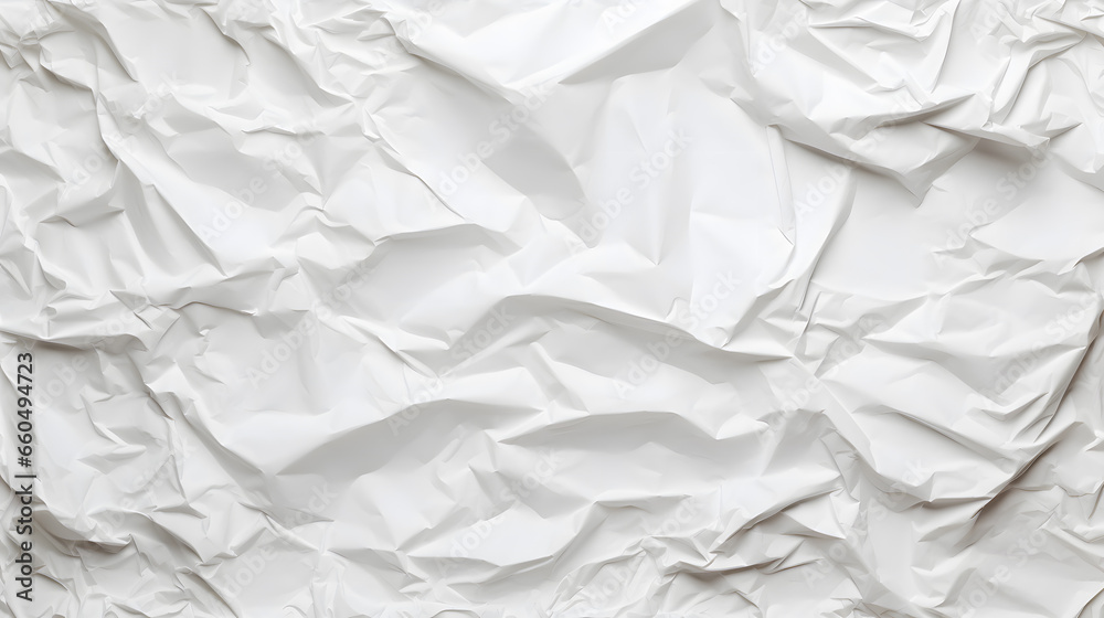 Obraz premium White paper crumpled texture background