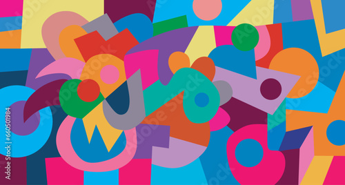 colorful abstract art for decoration