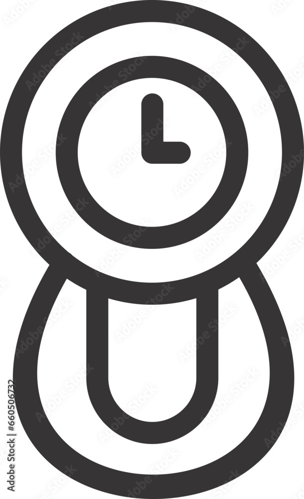 clock sign black and white flat outline clock sign black and white flat outline