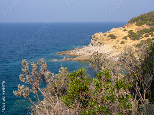 Italia, Toscana, Livorno, costa di mare tra Baratti e Piombino. photo