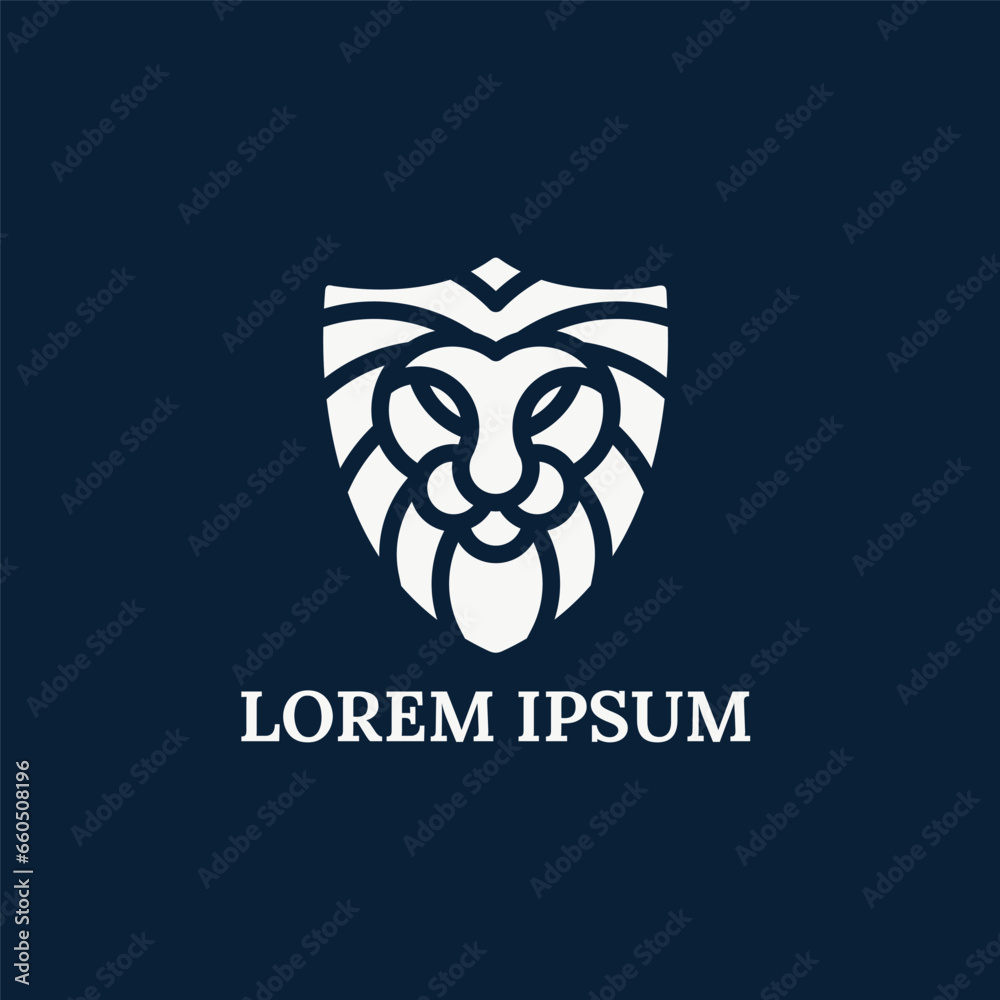 Vector Lion Shield Logo Vector Lion Shield Logo