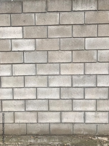 Trama de una pared de bloques de hormigón