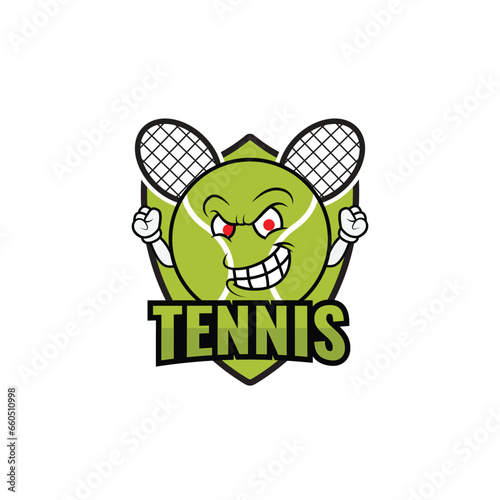 Tenis logo mascot design