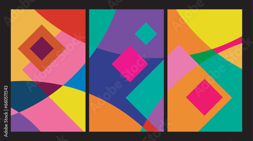 colorful abstract art for decoration