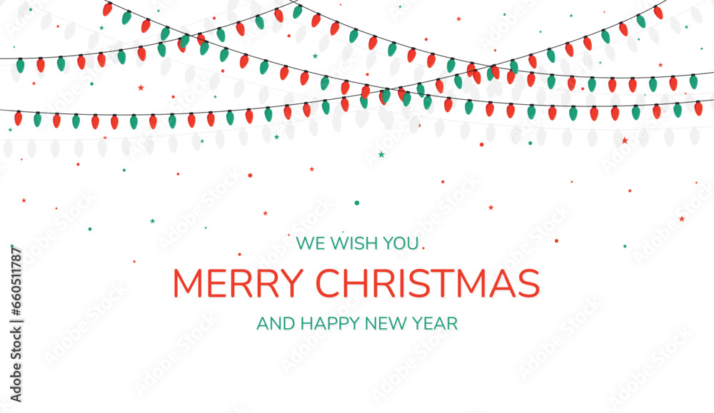Christmas cards. Christmas color lights bulbs Christmas cards. Christmas color lights bulbs