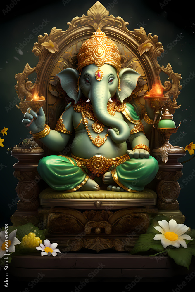Fototapeta premium Ganesha! Template / Banner for your best design