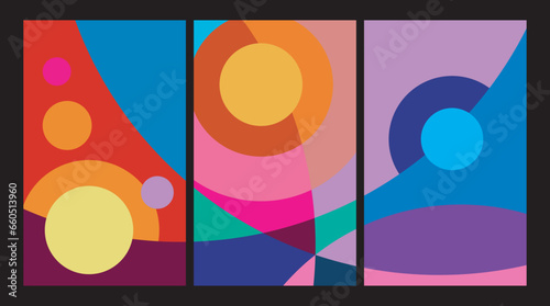 colorful abstract art for decoration