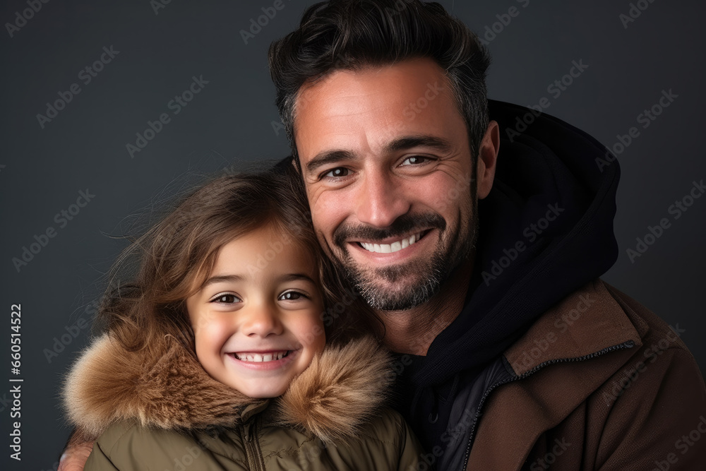 Father and Daughter portrait - Family love