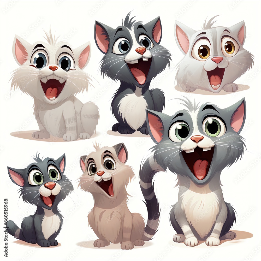 Playful Cat Cartoon - Professional Design Playful Cat Cartoon - Professional Design