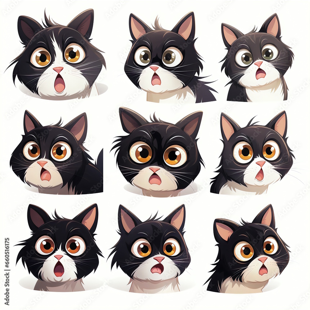 Fototapeta premium Playful Cat Cartoon - Professional Design
