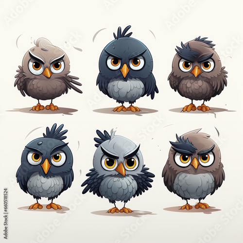 Wallpaper Mural Cheerful Crow Cartoon - Professional Design Torontodigital.ca