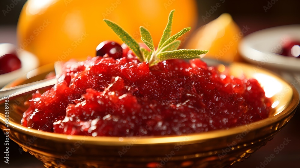 cranberry sauce in a glass bowl cranberry sauce in a glass bowl