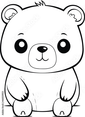 cute little bear cartoon vector illustration graphic design vector illustration graphic design