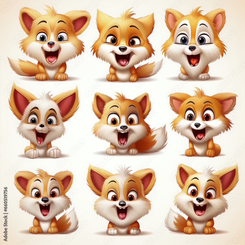 Mischievous Fox Cartoon - Professional Design Mischievous Fox Cartoon - Professional Design