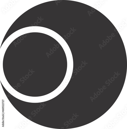 circle icon flat vector 