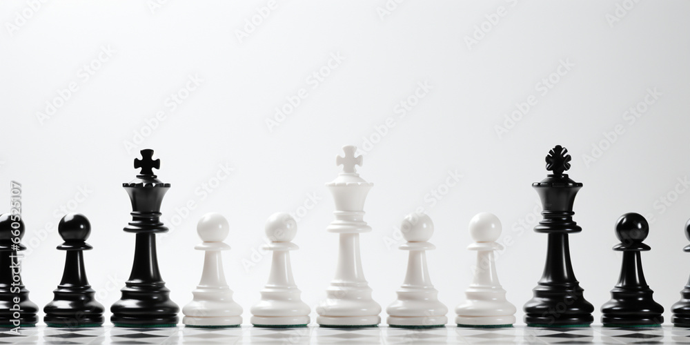 Chess pieces on chessboard, Concept for Leadership, teamwork, partnership, business strategy, decision and competition. Chess pieces on chessboard, Concept for Leadership, teamwork, partnership, business strategy, decision and competition.