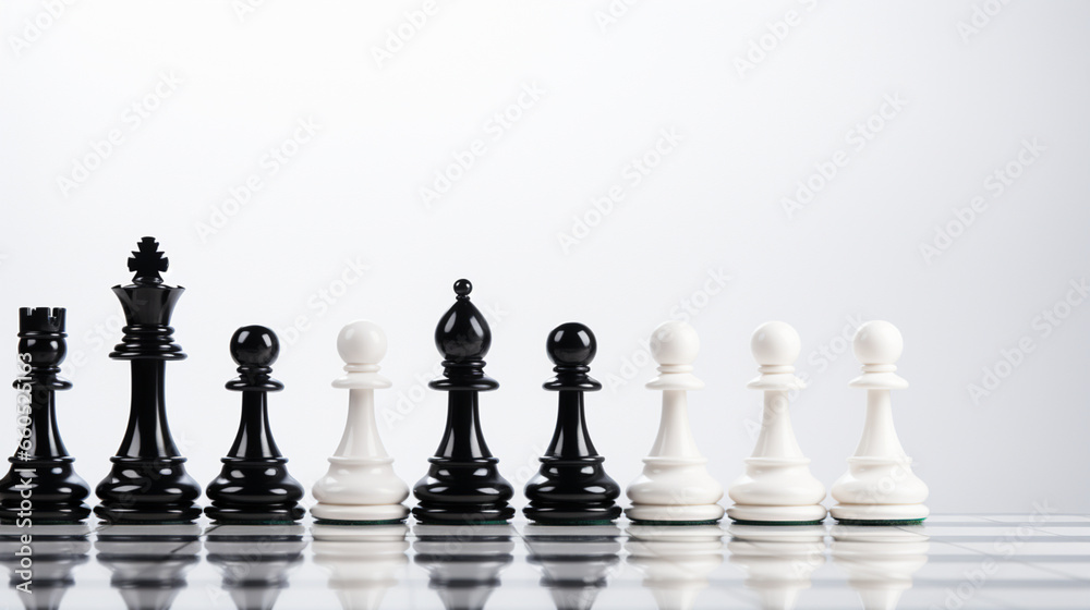 Chess pieces on chessboard, Concept for Leadership, teamwork, partnership, business strategy, decision and competition. Chess pieces on chessboard, Concept for Leadership, teamwork, partnership, business strategy, decision and competition.