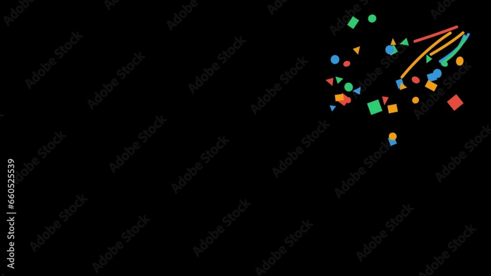 Pack with 7 Confetti Explosion animation  4K |Transparent Background | Green Screen | ProRes4444
Popping from the center, left down, left up, right down, right up, left and right down, successful icon