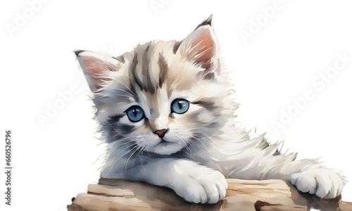 Kitten Water Paint (JPG 300Dpi 12000x7200)