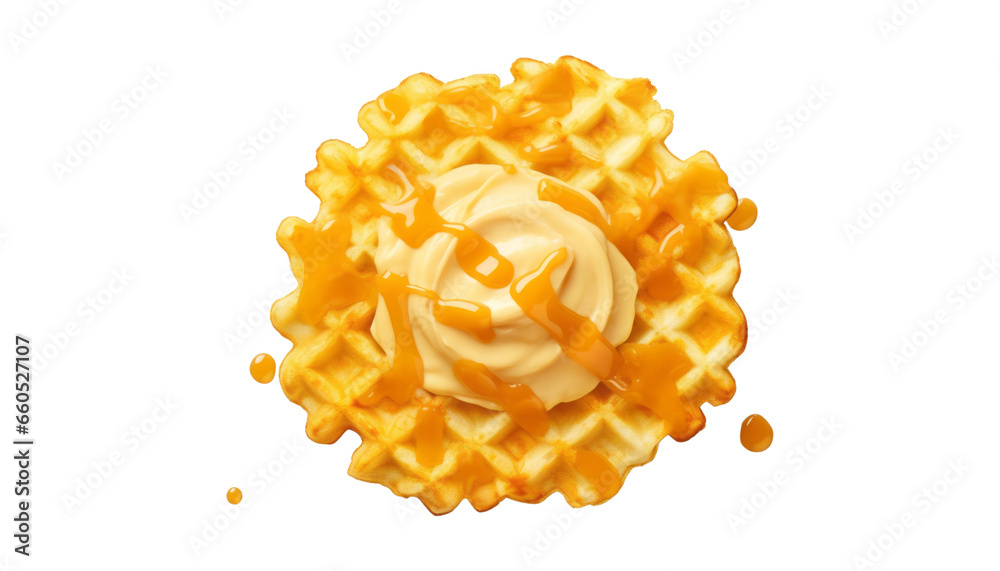 ice cream waffle isolated on transparent background cutout ice cream waffle isolated on transparent background cutout